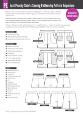 Just Peachy | Stretch Shorts PDF Sewing Pattern